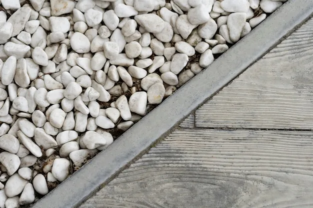 Sample stones laid out for a garden selection walkthrough